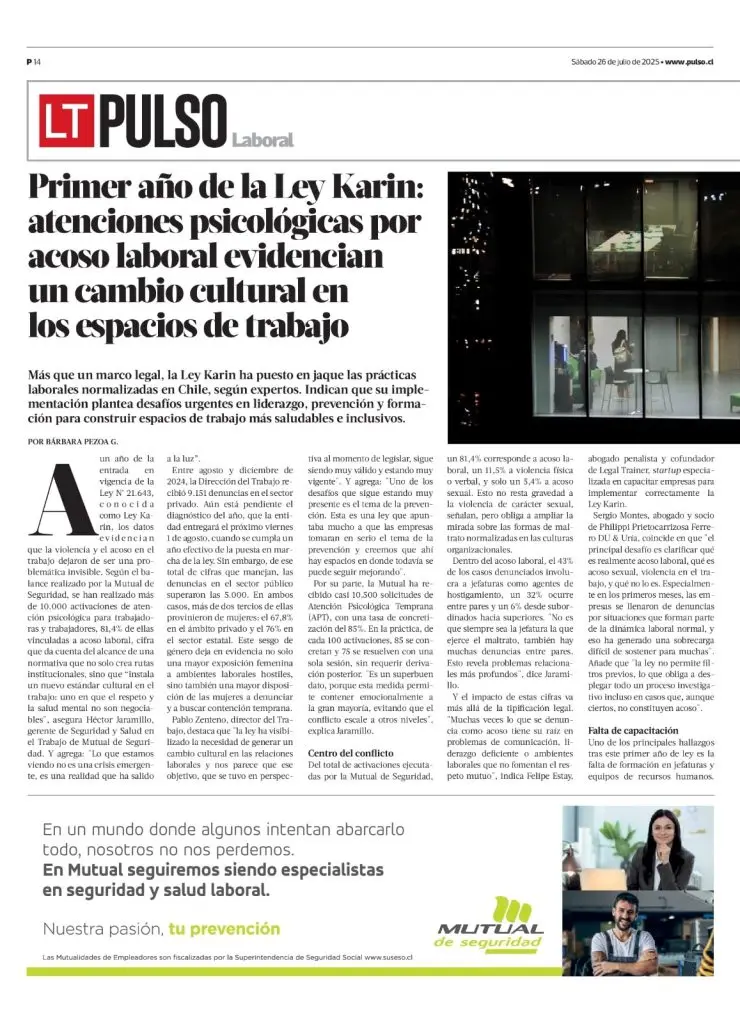 entrevista el pulso por ley karin